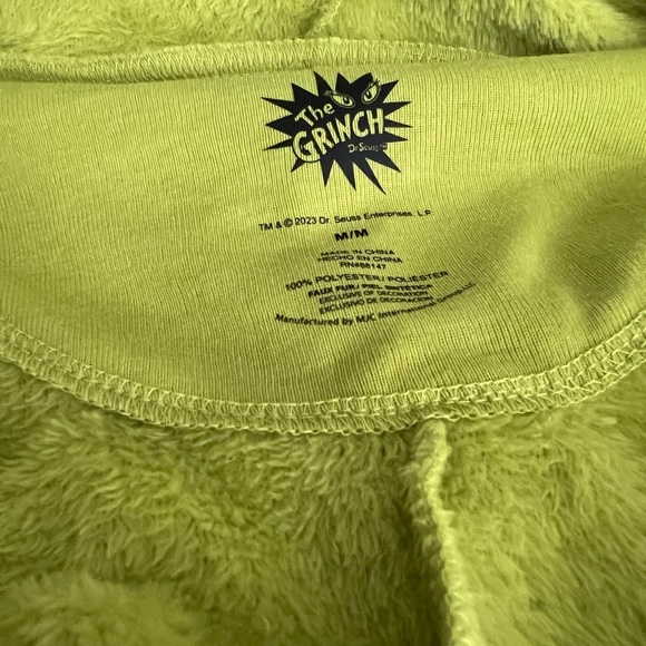 Dr Seuss The Grinch Women’s Union Suit Onesie Pajamas Size M - Picture 10 of 12